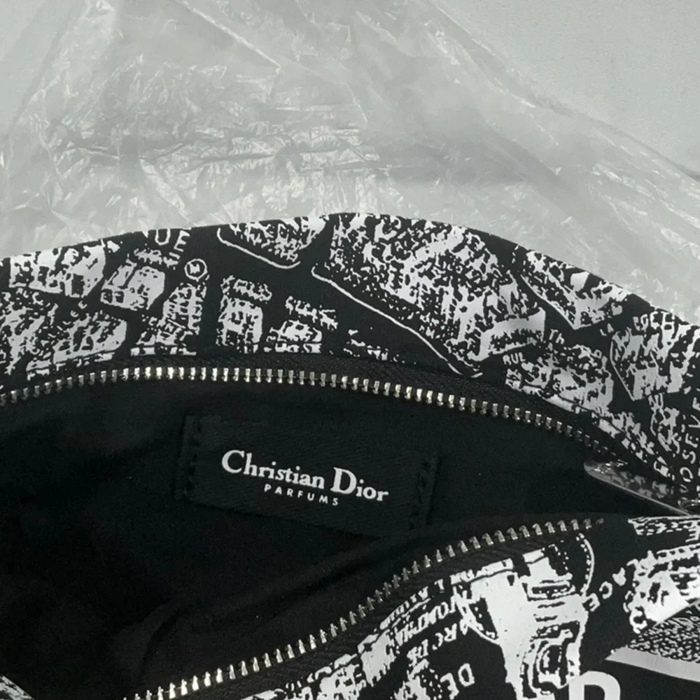 Dior Beauty Black and White Cosmetic Bag